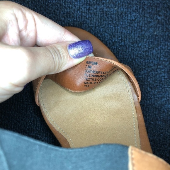 Steve Madden Roperr Brown & Black Strap Cork Wedges Size 7.5 - Picture 10 of 10